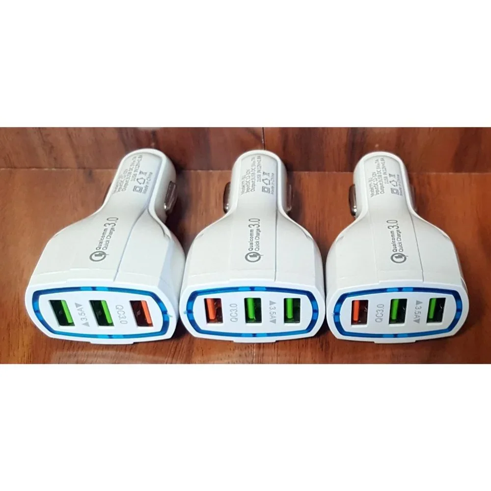 3 X Triple Port Car Charger | Charge 3 Devices | New Wholesale